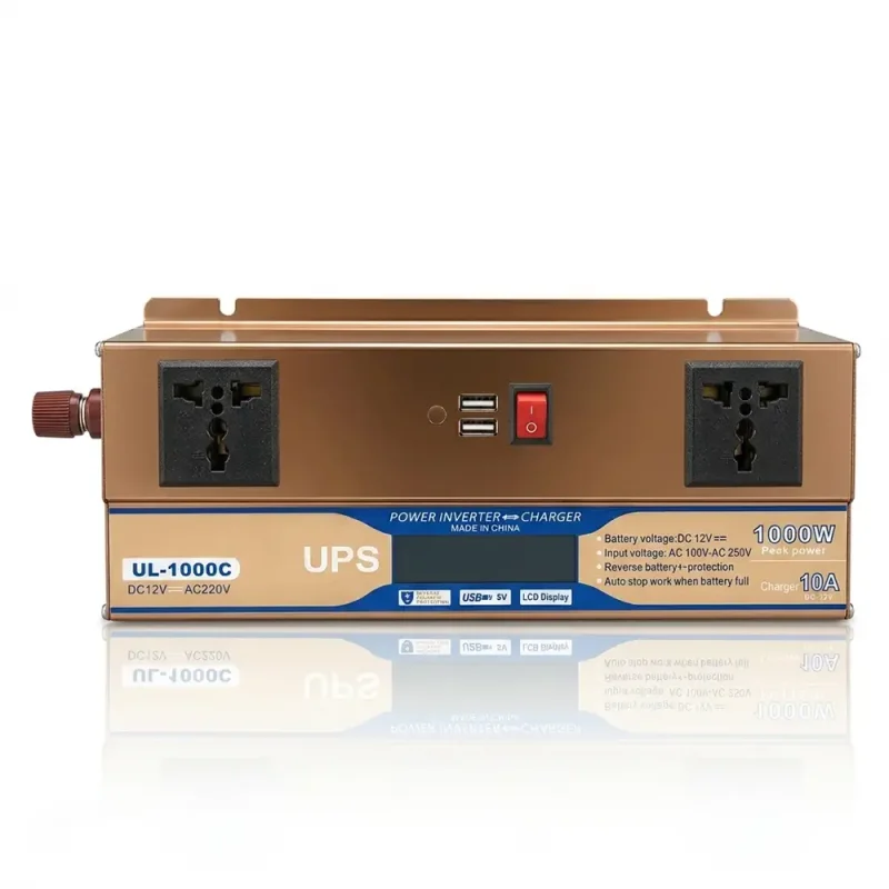 High-Class 1000W IPS Inverter with Battery Charger – Fully Automatic 12V DC to 220V AC Power Backup | Efficient & Stable Output